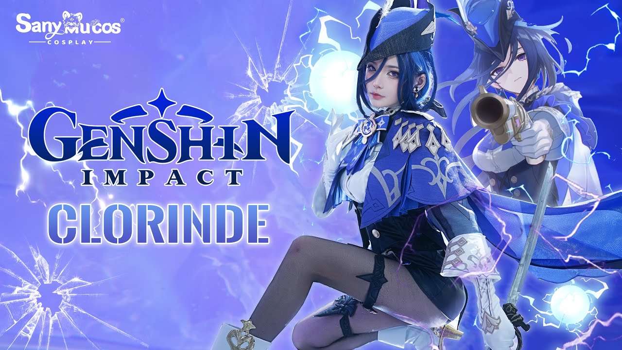 【SanyMuCos】Genshin Impact Clorinde Cosplay Costume Detail Show