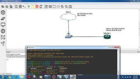 Chapter 2 Konfigurasi Mikrotik Nat,DNS,DHCP di GNS3
