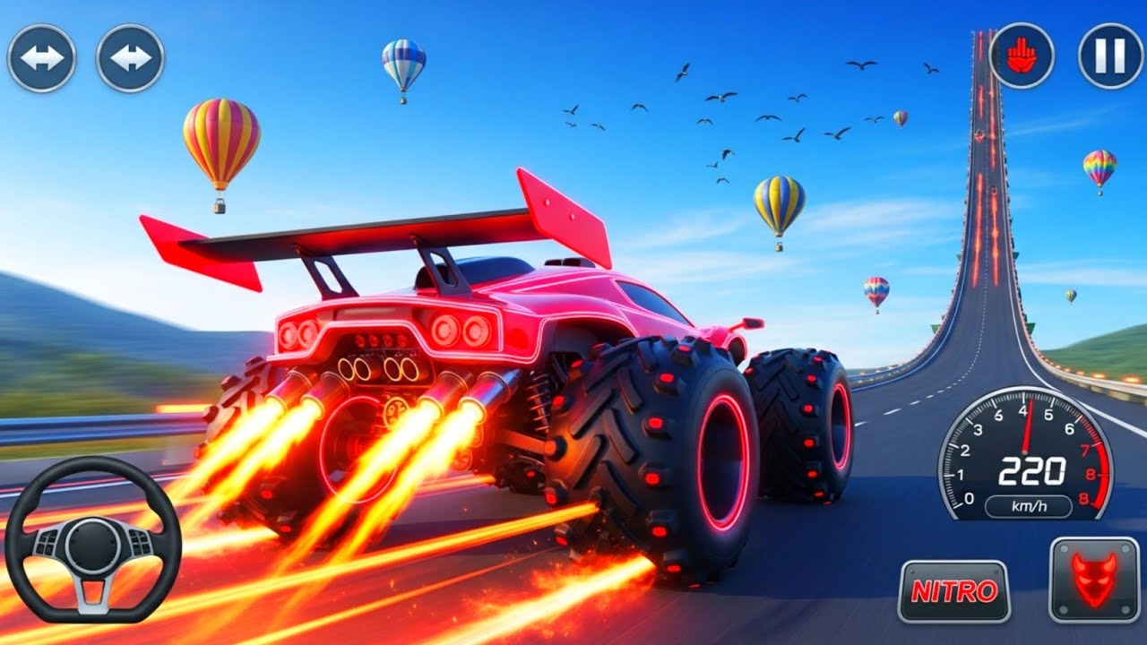 This Monster Truck Race Is Insane… Can I Survive?/Monster Truck Stunt 