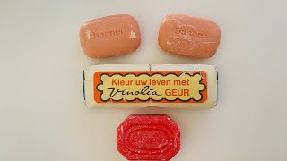 European Vintage Soap ASMR: Unpacking & Cutting Dry Banner & Vinolia Soap Of The ‘80s #ASMRSOAP