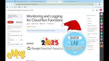 [2025] Monitoring and Logging for Cloud Run Functions | #qwiklabs | #GSP092 | [With Explanation🗣️]