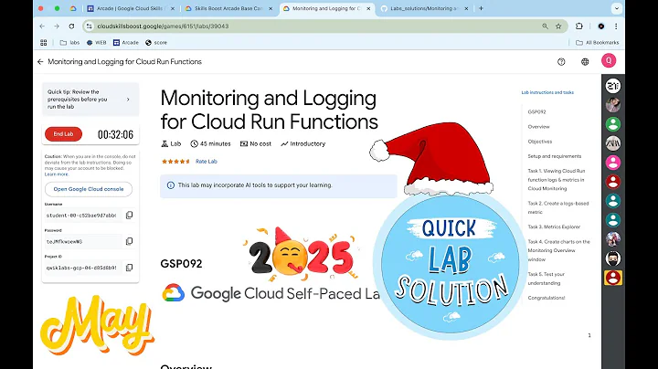 [2025] Monitoring and Logging for Cloud Run Functions | #qwiklabs | #GSP092 | [With Explanation🗣️]