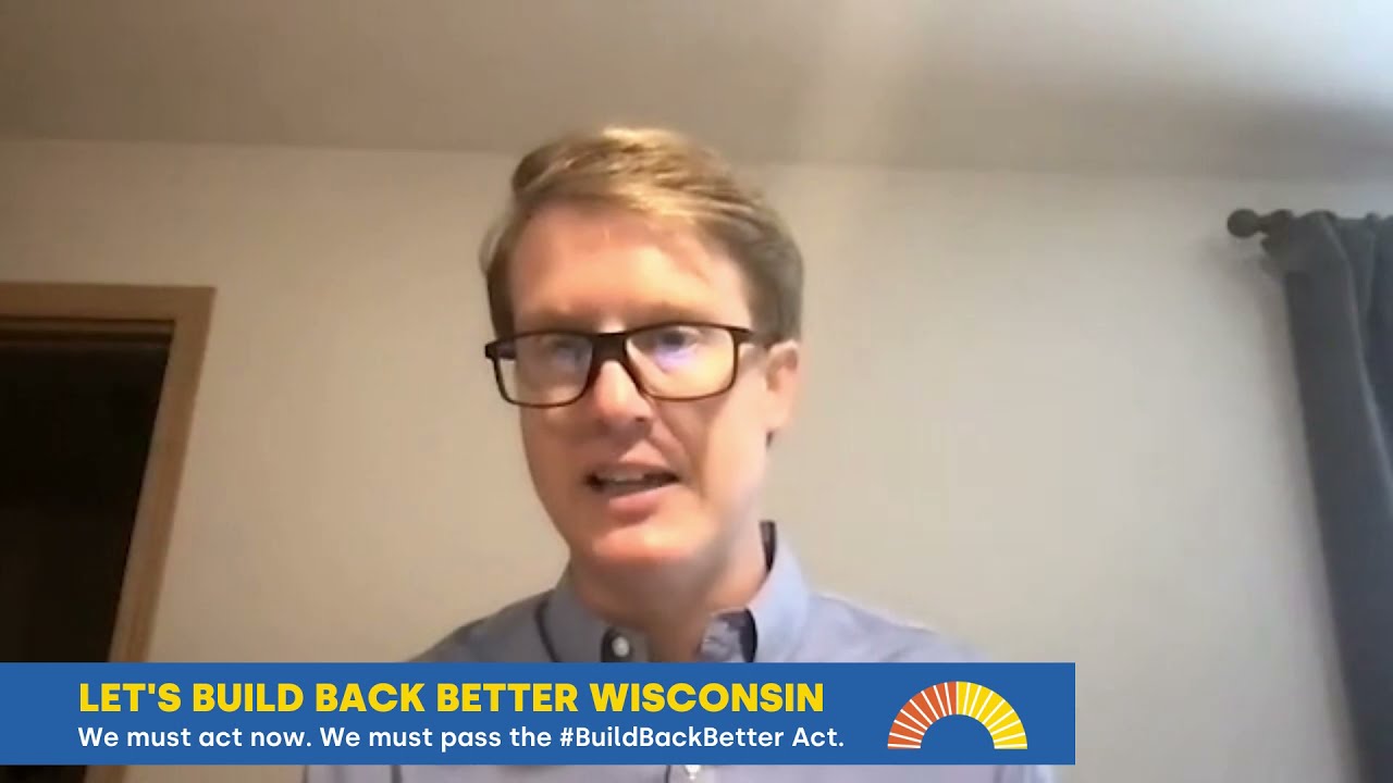 Luke Fuszard is calling on Congress to pass the Build Back Better Act