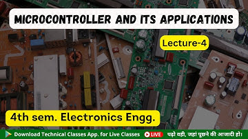 Microcontroller and its Applications(Lecture-4)|| 4th Semester Electronics Bihar Polytechnic