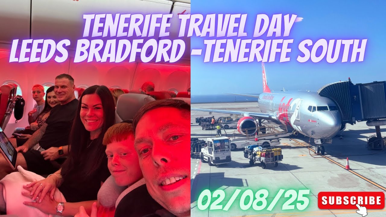 День путешествий на Тенерифе | 08.02.2025 | Вылет из аэропорта Лидс-Брадфорд на JET2 💚✈️☀️