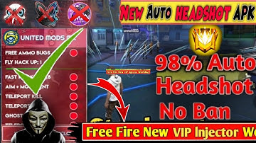 Free Fire Auto Headshot Hack || New Injector FF || Free Fire Esp Name Mod Menu Injector Hack 2021