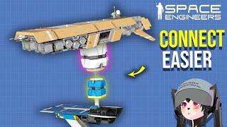 This Makes Tricky Ship Connector Docking Faster, Space Engineers