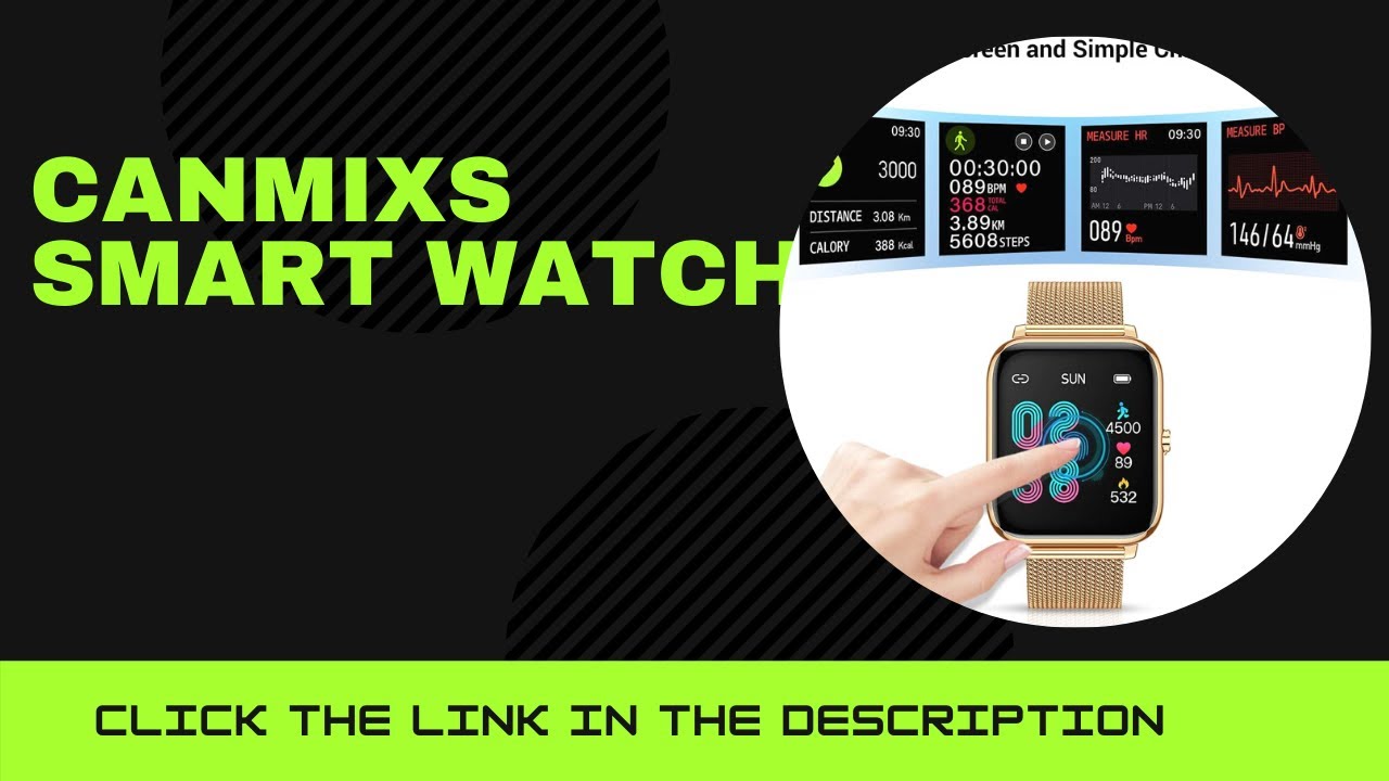 CanMixs Smart Watch for Android Phones iOS Waterproof Smart Watches for Women Men Sports Digital W