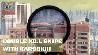 Double Kill Snipe with the Kar98K! | Call of Duty: Warzone