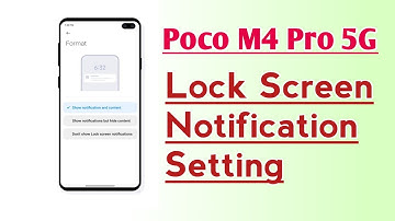 Poco M4 Pro 5G Lock Screen Notification setting