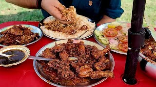 Shinde Ka Desi Murga | Nud Wale Shinde Bhai Ka Desi Chicken Aur Roti Chawal | Jammu food tour 