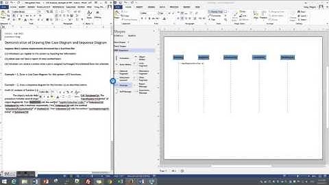 Draw a simple Sequence diagram in Visio 2013