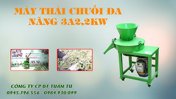 Máy thái chuối cho gà 3A2,2Kw || Máy băm thân cây ngô, cỏ voi đa năng || Máy chăn nuôi