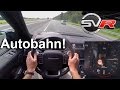 Range Rover Sport SVR FAST! Autobahn Test Drive POV - Acceleration & Top Speed