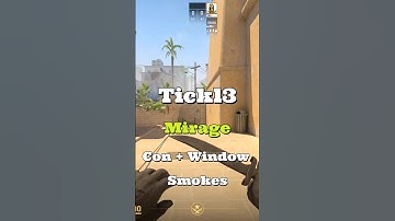 Easy Con and Window Smoke Lineup #cs2 #mirage #lineups #Shorts #counterstrike