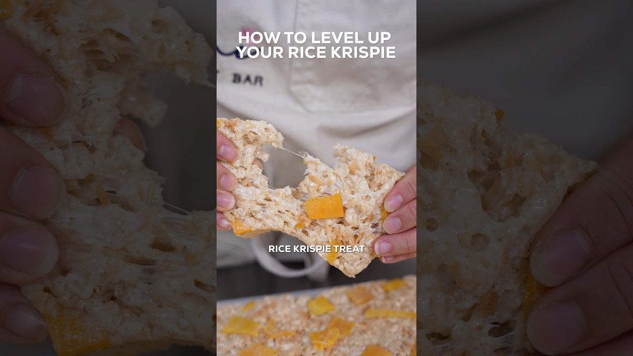 Mango sticky rice turned Krispy treat  #MangoStickyRice #RiceKrispyTreat #DessertHackAsk
