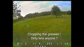 Crusader GT2 150 Raw flight while chopping the grass...