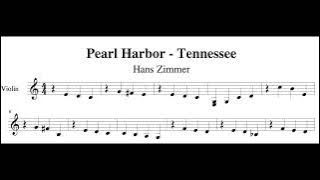 Tennessee Violin Sheet Music (Pearl Harbor Movie)  - Easy Sight-reading and Play Along