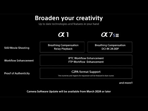 New Sony A1 and A7sIII firmware update will bring many more features than you expect!