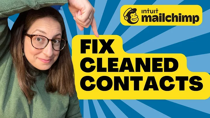 How to FIX CLEANED Contacts in Mailchimp / Fix Hard Bounced Contacts