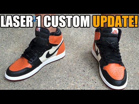 Louis Vuitton Shattered Backboard Jordan 1 Custom Hand Painted Shoes