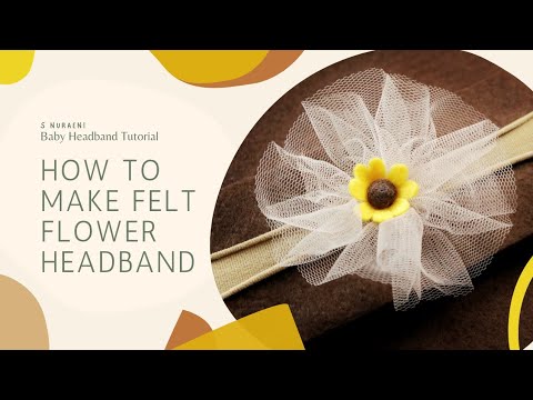 DIY How to Wrap Flower Bouquet Using Kraft Paper [Felt Hydrangea