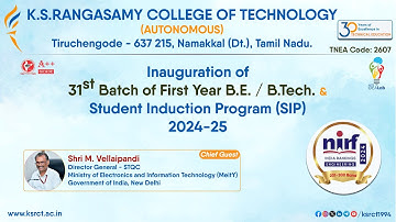 Inauguration of First Year B.E. / B.Tech. & Student Induction Programme (SIP) 2024 - 25 [31st Batch]