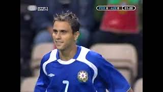 UEFA Euro 2008 Qualifiers: Portugal 3-0 Azerbaijan (10/07/2006). Portuguese commentary.