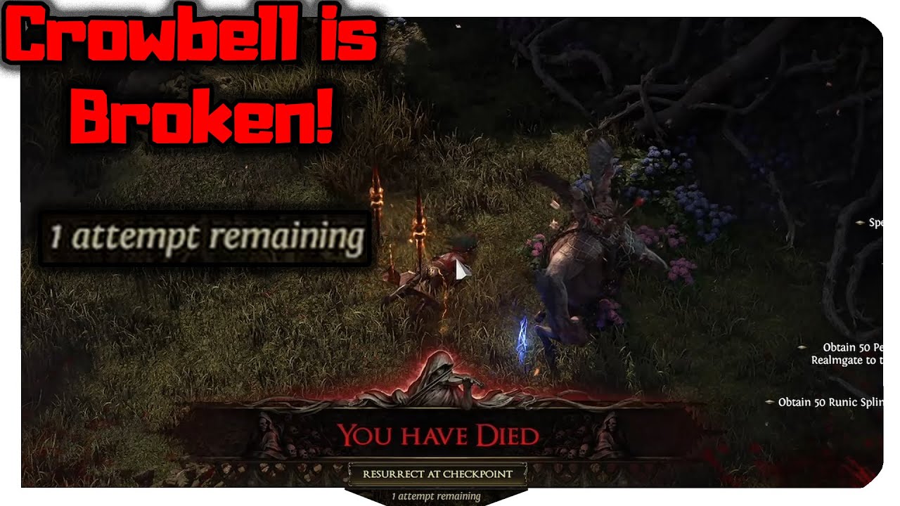 GGG please fix this kkthxbai. - POE2 - Crowbell Glitch - YouTube