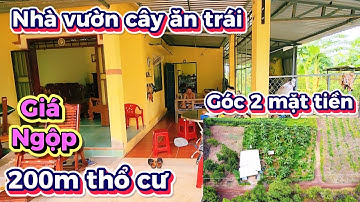 🔥CHỦ KẸT TIỀN BÁN GẤP! Nhà Vườn Cây Ăn Trái 2 Mặt Tiền – Đường Sắp Lên Nhựa – Có Sẵn 200m² Thổ Cư