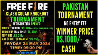 Free Fire Clash Squad Tournament Registration Opened | Sponsord by Dark Nebula Mart | Winner Price 🤑