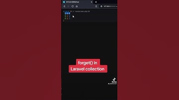 forget() in Laravel collection #laravel  #webdevelopment #development #tricks #tips