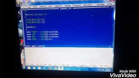 Snake game in c++ turbo