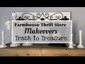 *SunDay Funday* Farmhouse Thrift Store Makeover Trash to Treasure *NewAir Wine Fridge*