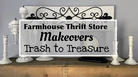 *SunDay Funday* Farmhouse Thrift Store Makeover Trash to Treasure *NewAir Wine Fridge*