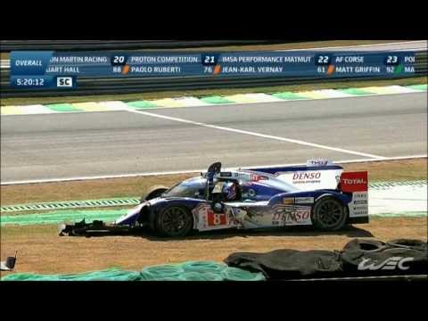 WEC 2013 | Sarrazin - Toyota TS030 Crash | Interlagos | HD