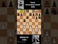 Young Vishy anand defeated the veteran mikhail tal in a team event held in cannes1989