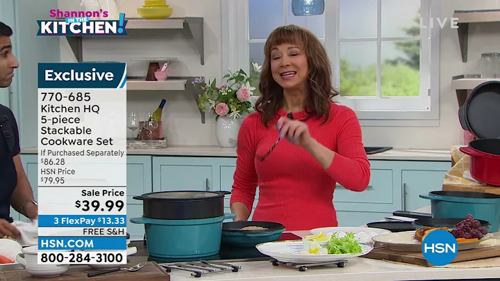 Kitchen HQ 5piece Stackable Cookware Set