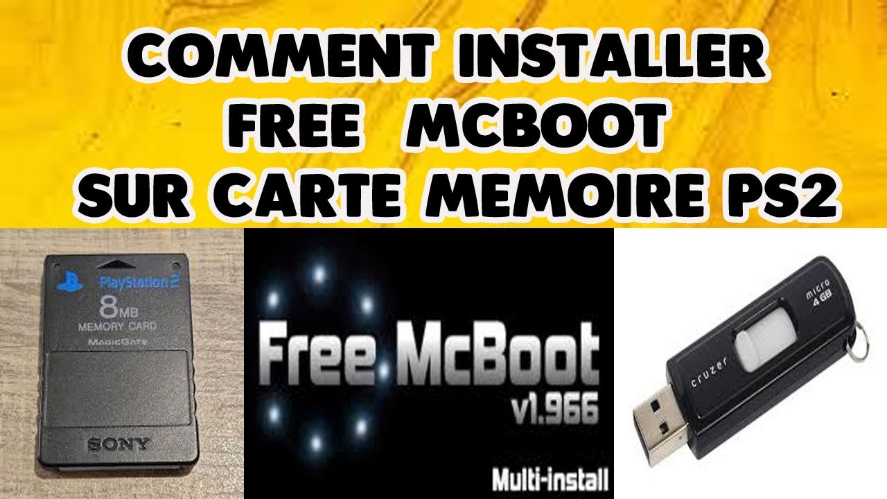 comment installer freemcboot sur ma carte mémoire ps2: une vidéo pratique  avec  explication claire