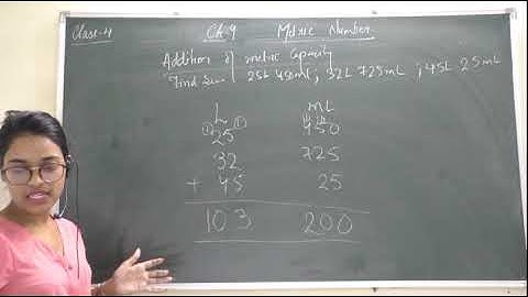 ""ADDITION OF METRIC CAPACITY" CLASS 4 MATH CBSE CHAPTER METRIC MEASURES