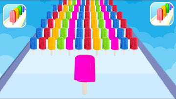 ✔️ Popsicle Stack ✔️ Gameplay All Levels Androi,ios Walkthrough Mobile Video Game Levels(34_35)