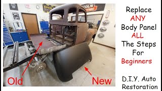 All Steps How to Replace ANY  Auto Body Panel For - Beginners  Fast & Easy  D.I.Y. Auto Restoration by Guzzi Fabrication - D.I.Y Auto Restoration 10,638 views 2 months ago 15 minutes