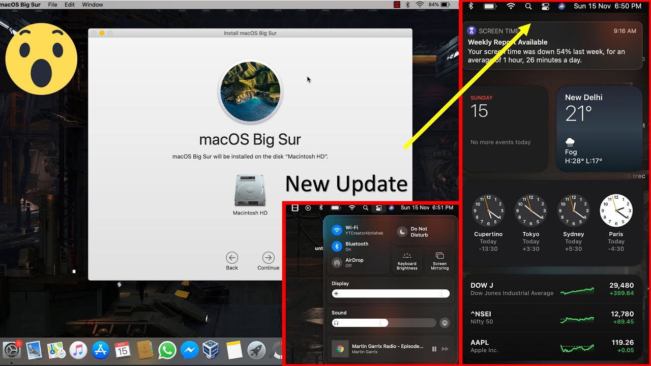 How To Install macOS 11 Big Sur What's New ? Macbook New Update 2020 ...