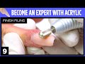 How To File and Finish Nails | Become an Expert with Acrylic | Virtual OWC