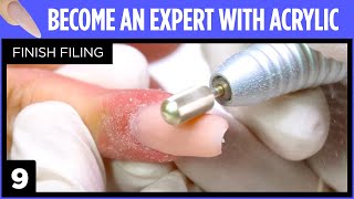 How To File and Finish Nails | Become an Expert with Acrylic | Virtual OWC