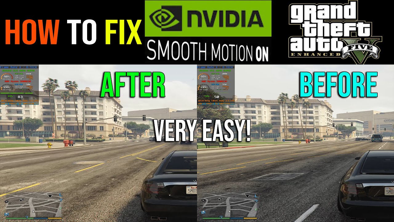 How To FIX GTA 5 Enhanced NVIDIA Smooth Motion Not Working - VERY EASY!!!
