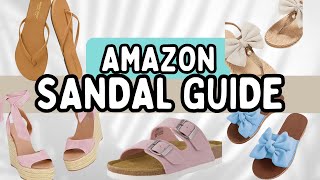 AMAZON SPRING/SUMMER SANDALS & FLIP FLOPS | CASUAL AND DRESSY  SANDALS| AMAZON FASHION 2025