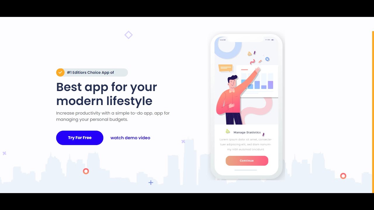 Create a Responsive Home Banner Using HTML | SASS | CSS only - YouTube