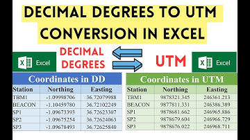 Convert Decimal Degrees to UTM in Excel | Easy & Accurate Method!