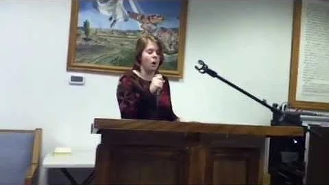 Elizabeth Nicholson singing He Touched Me